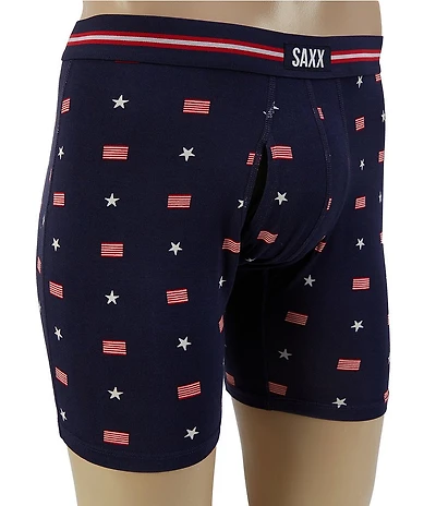 SAXX Vibe Xtra Soft Comfort USA Signet-Maritime 6#double; Inseam Boxer Briefs
