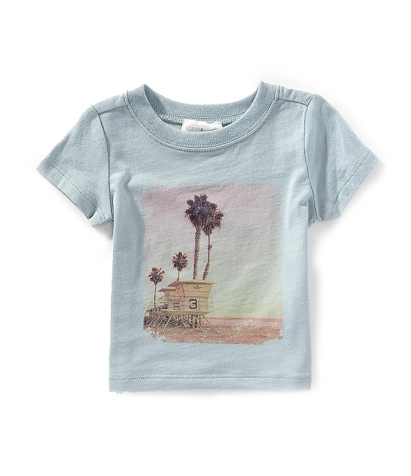 Scene&Heard Baby Boys Short Sleeve Palm Trees Graphic T-Shirt