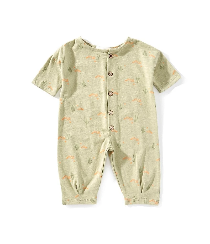 Scene&Heard Baby Boys Desert Print Short Sleeve Shortall