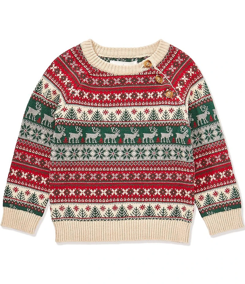 Scene&Heard Baby Boys Fair Isle Christmas Sweater