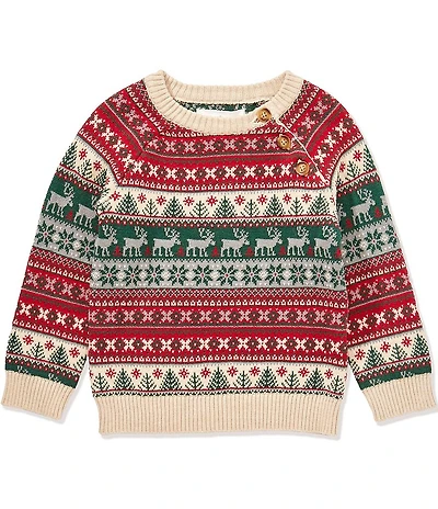 Scene&Heard Baby Boys Fair Isle Christmas Sweater
