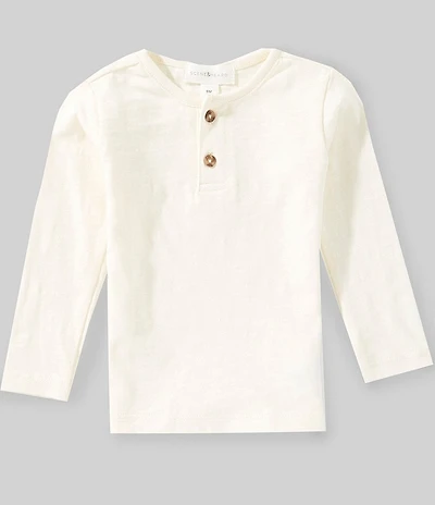 Scene&Heard Baby Boys Heavyweight Slub Henley