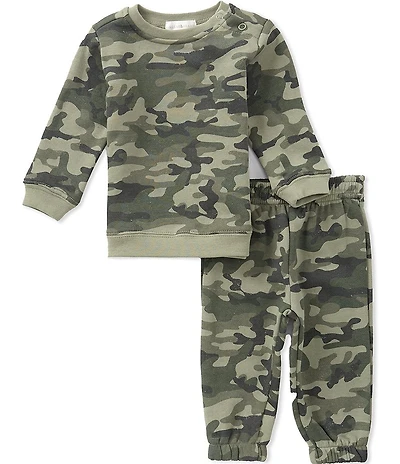 Scene&Heard Baby Boys Long Sleeve Camouflage Sweatshirt & Matching Sweatpants Set