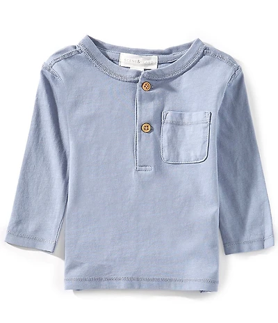 Scene&Heard Baby Boys Long Sleeve Knit Henley T-Shirt