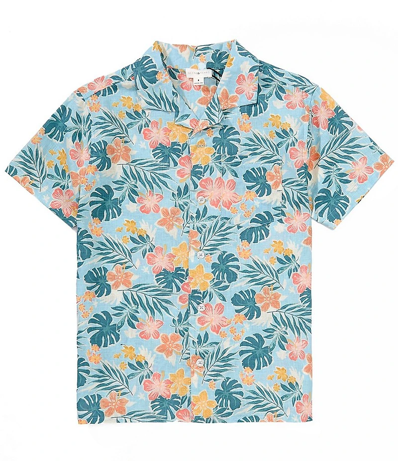 Scene&Heard Big Boys Floral Woven Shirt