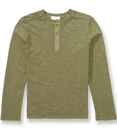 Scene&Heard Big Boys Slub Henley Long-Sleeve T-Shirt