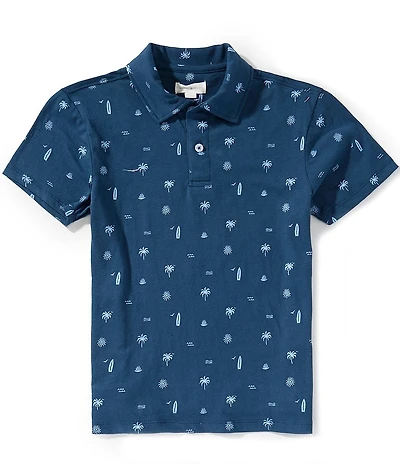 Scene&Heard Big Boys Small Graphic Print Short Sleeve Polo