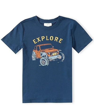 Scene&Heard Little Boys Explore Graphic Short Sleeve T-Shirt