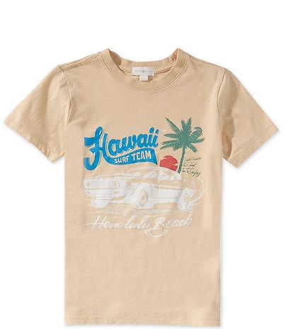 Scene&Heard Little Boys Hawaii Surf Team Graphic Short Sleeve T-Shirt