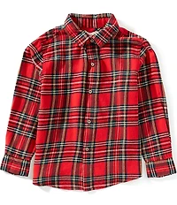 Scene&Heard Little Boys Plaid Sportshirt