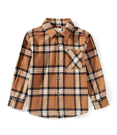 Scene&Heard Little Boys Plaid Print Sportshirt