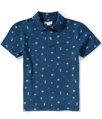 Scene&Heard Little Boys Small Graphic Print Short Sleeve Polo