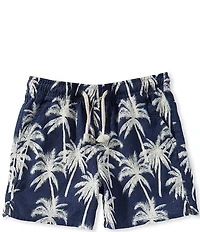 Scene&Heard Little Boys Tropical Print Pull On Shorts
