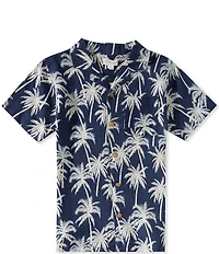 Scene&Heard Little Boys Tropical Print Short Sleeve Button Down Shirt