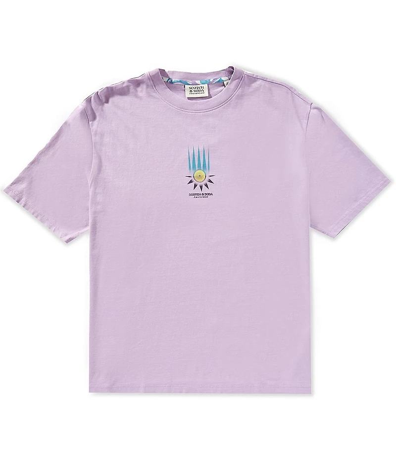 Scotch & Soda Chest Artwork Short Sleeve Graphic T-Shirt