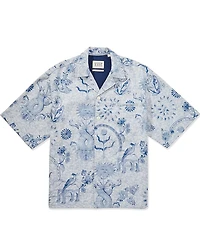 Scotch & Soda Delfts Jacquard Short Sleeve Woven Shirt