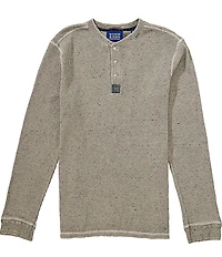 Scotch & Soda Denim Washed Long Sleeve Polo Shirt