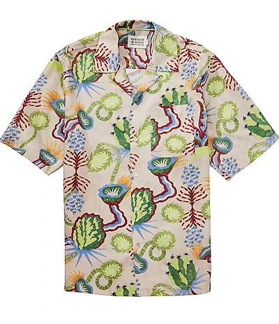 Scotch & Soda Desert Floral Short Sleeve Woven Shirt
