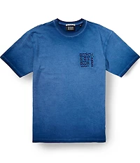 Scotch & Soda Embroidered Artwork Relaxed Fit Garment Dyed Short Sleeve T-Shirt