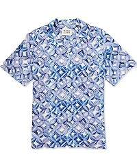 Scotch & Soda Floral Print Short Sleeve Woven Shirt