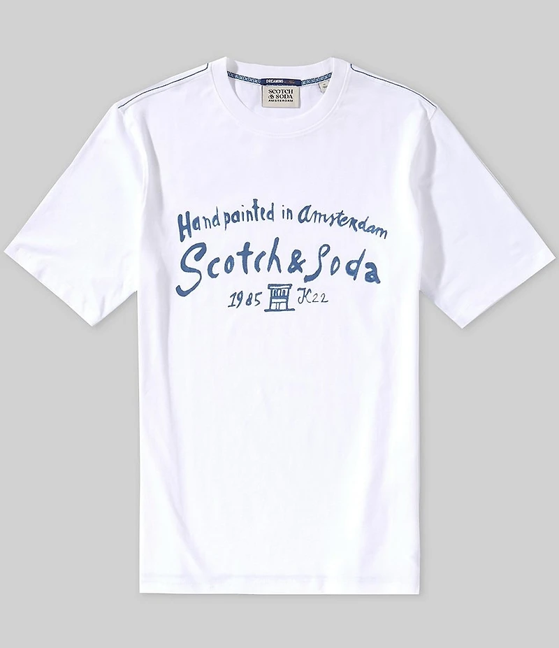 Scotch & Soda Front Artwork Regular-Fit Short Sleeve T-Shirt