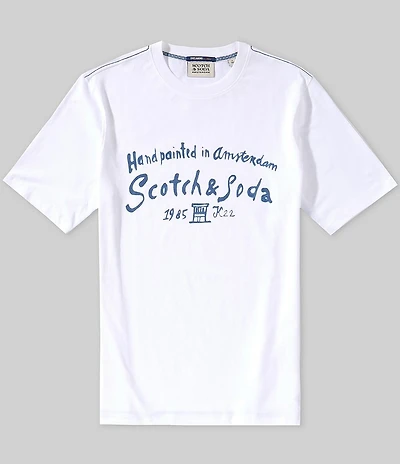 Scotch & Soda Front Artwork Regular-Fit Short Sleeve T-Shirt