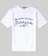 Scotch & Soda Front Artwork Regular-Fit Short Sleeve T-Shirt