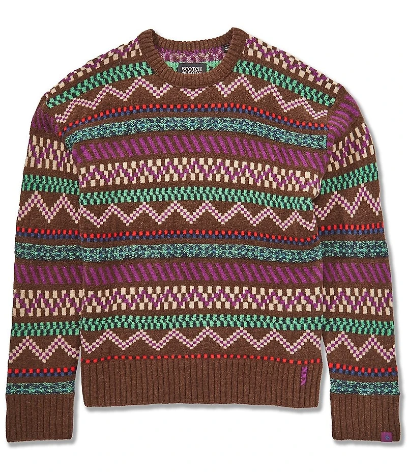 Scotch & Soda Jacquard Dropped Shoulder Sweater