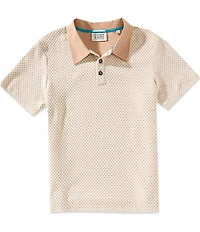 Scotch & Soda Jacquard Short Sleeve Polo Shirt