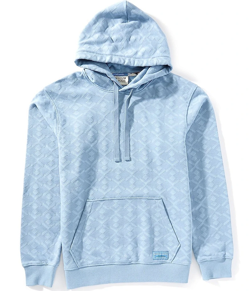 Scotch & Soda Jacquard Terry Long Sleeve Hoodie
