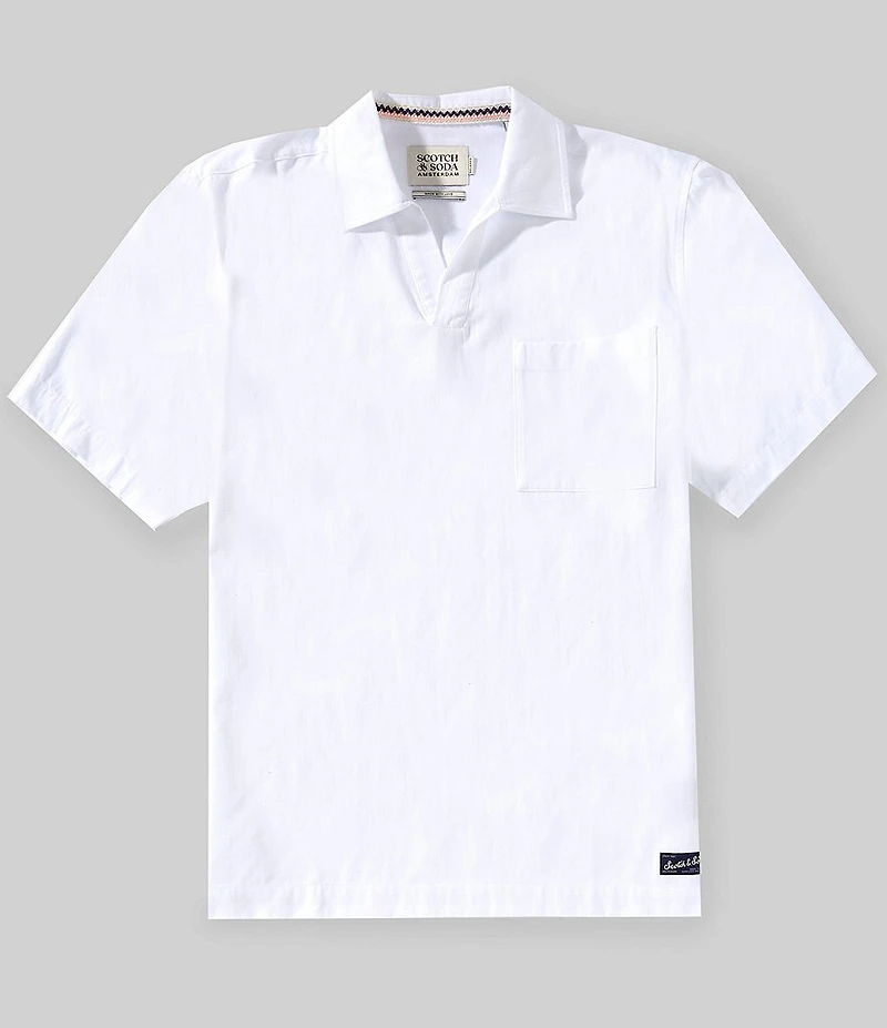 Scotch & Soda Linen Short Sleeve Shirt