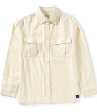 Scotch & Soda Melange Long Sleeve Woven Shirt