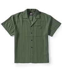 Scotch & Soda Relaxed-Fit Tonal Stripe Short Sleeve Woven Camp Shirt