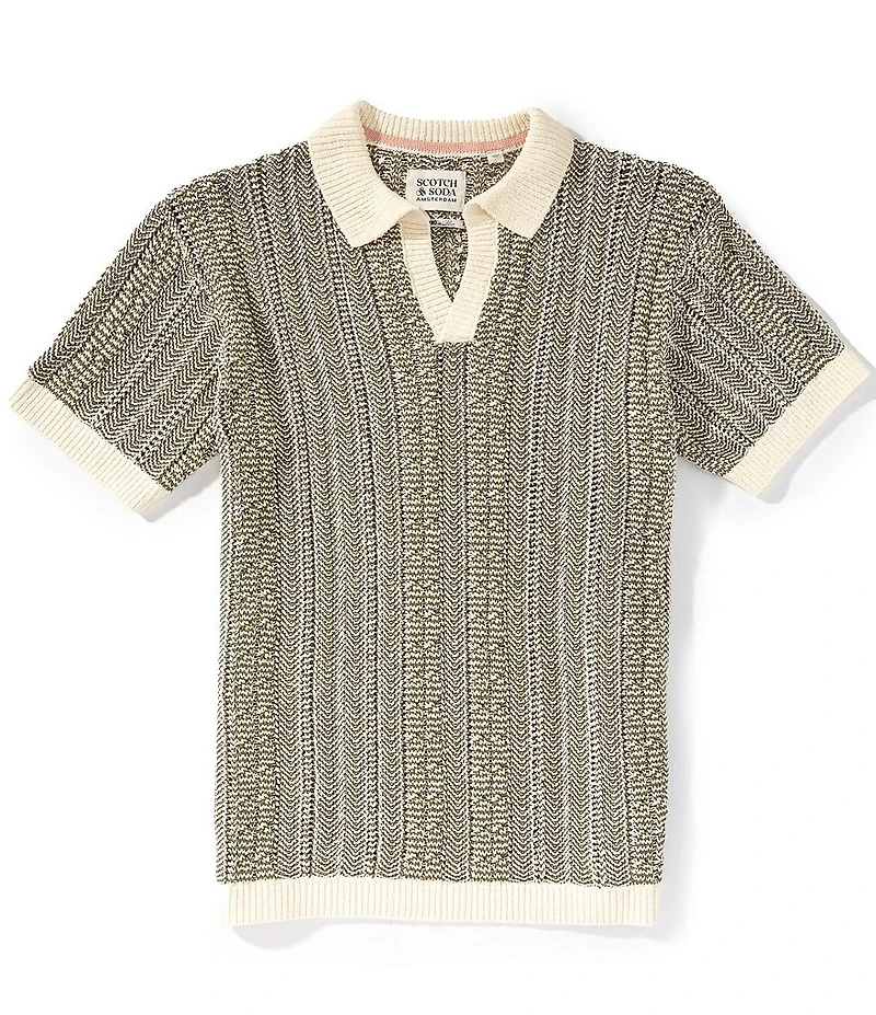 Scotch & Soda Short Sleeve Polo Sweater