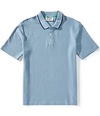 Scotch & Soda Structured Relaxed Fit Short Sleeve Polo Shirt