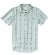 Sendero Provisions Co. City Slicker Stripe Printed Short Sleeve Woven Shirt