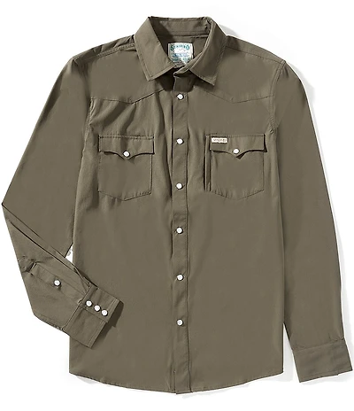 Sendero Provisions Co. Tailored Fit Performance Long Sleeve Western Shirt