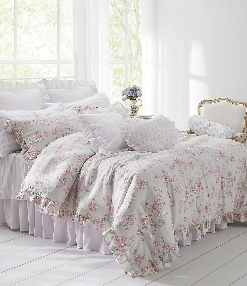 Shabby Chic Signature by Shabby Chic Misty Bloom Ruffled Comforter Mini Set