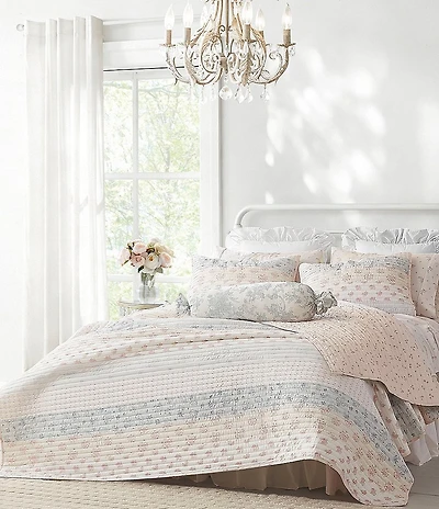 Shabby Chic Signature by Shabby Chic Patchwork Panel Cotton Printed Reversible Quilt Mini Set