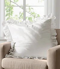 Shabby Chic Signature by Shabby Chic White Ruffle Euro Sham