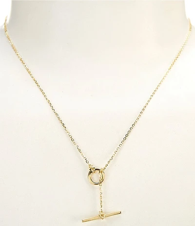 SHASHI 14K Gold Plated Porter Chain Y-Necklace