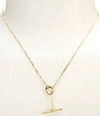 SHASHI 14K Gold Plated Porter Chain Y-Necklace
