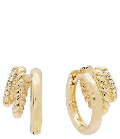 SHASHI Charlee Triple Hoop Earrings