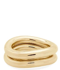 SHASHI Liquid Metal Band Ring Set