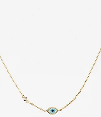 SHASHI Madison Evil Eye Short Pendant Necklace
