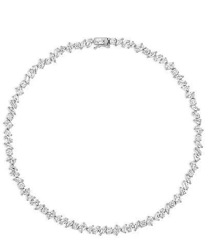 SHASHI Pear Stone Tennis Collar Necklace