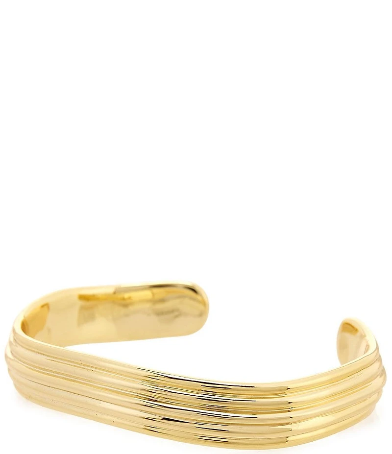 SHASHI Striated Cuff Bracelet