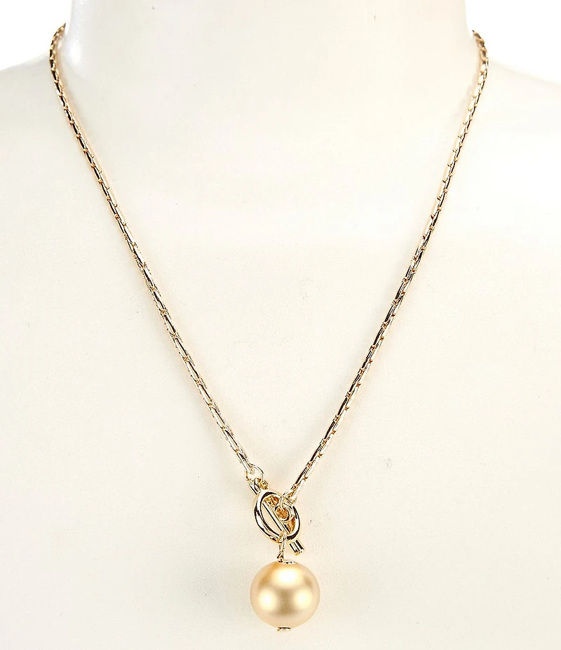 Simplicity Ball Drop Short Pendant Necklace