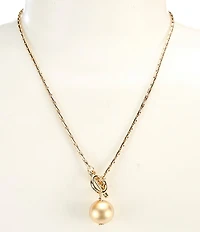 Simplicity Ball Drop Short Pendant Necklace