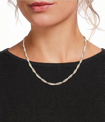 Simplicity Twisted Rope Chain Necklace
